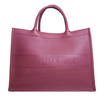 Red Medium Book Tote, front view